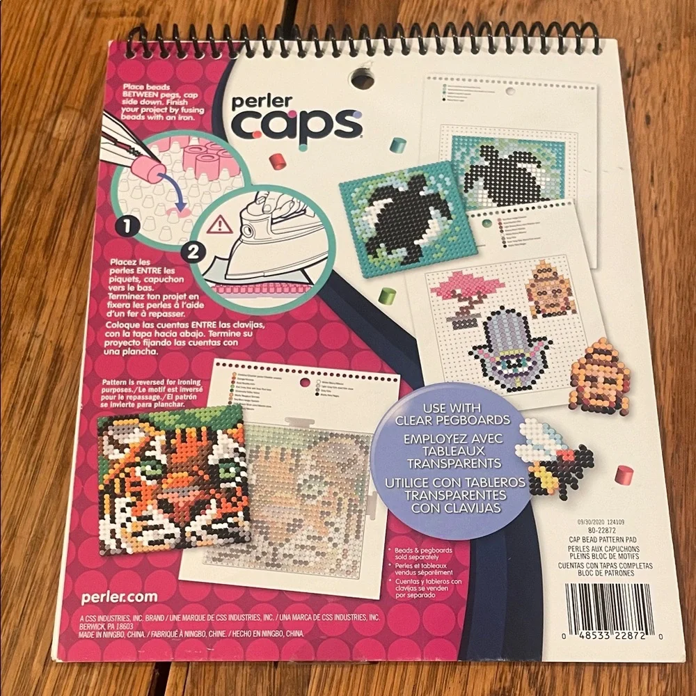 Perler Caps Beads Bundle + Pattern Pad